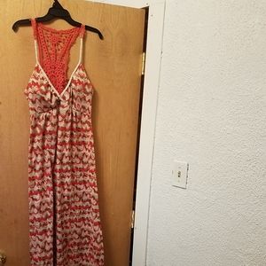 Women's hi low sleeveless maxi sundress